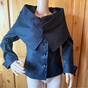 Samuel Dong Structured Jacket Black Size M Art To Wear Designer Evening
